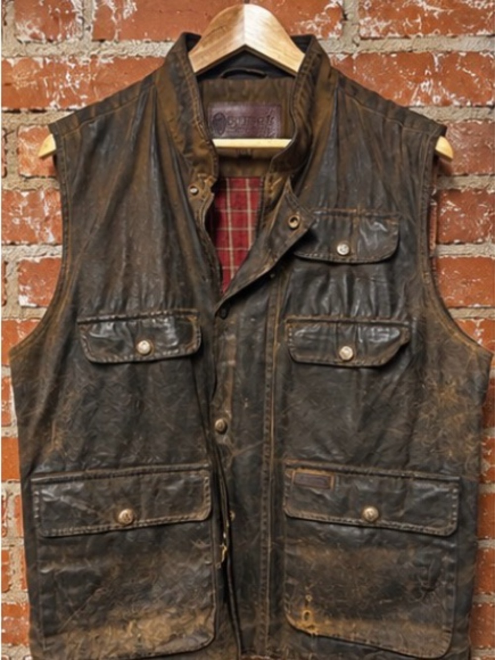 Men's Outback Trading Co., Waxed Canvas Ranch Vest